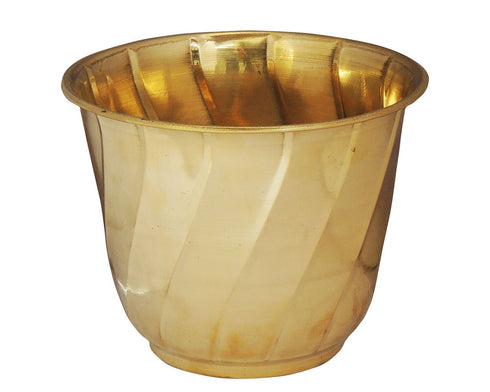 Brass Planter Pot Gamala 0.41Kg
